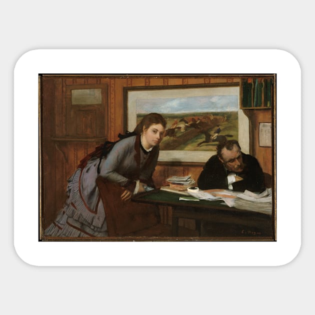 Sulking Sticker by EdgarDegas